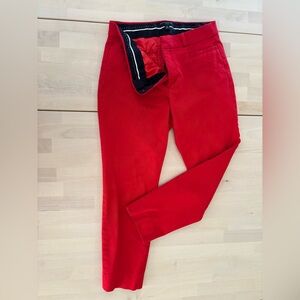Banana Republic Red Ankle Pants